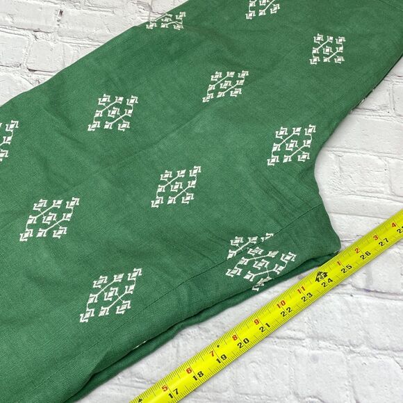 Zara Green Wide Leg Pants with White Pattern - Picture 7 of 16